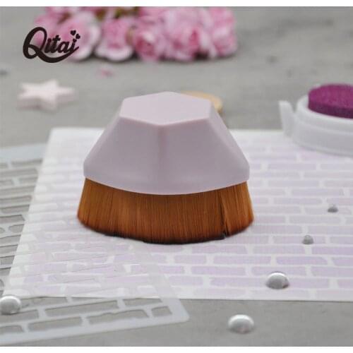 QITAI Stencil Coloring Tools Drawing Painting Brush For Painting Stencil Template Scrapbooking DIY Crafts Paper Card Background