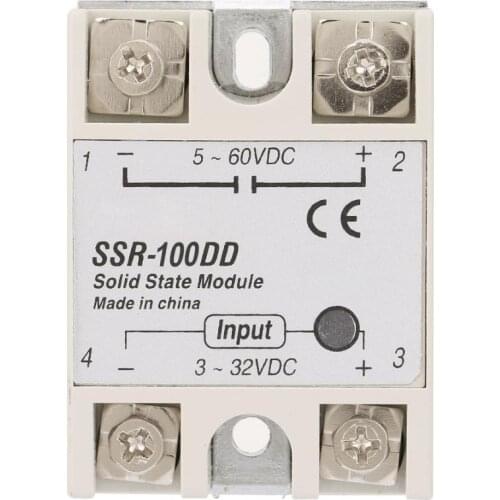 Solid state relay SSR-100DD Solid State Relay Module SSR DC Control DC Input 3-32V DC bistable relay