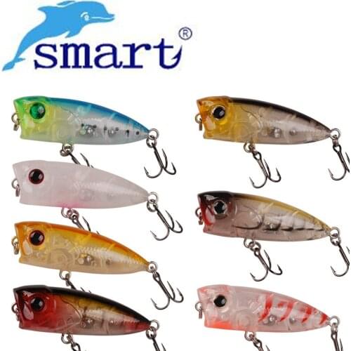 SMART Popper Bait 40mm 3.1g Top Water Fishing Lure Hard Baits Isca Artificial Pesca Leurre Souple Peche Vobler Fishing Wobblers