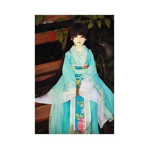 [wamami] 699# Blue Ancient Costume/Dress/ Outfit For 1/4 MSD AOD DOD DZ BJD Dollfie