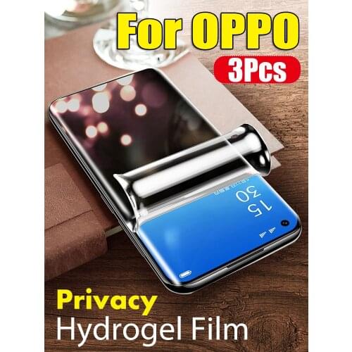 Reno 6 5 ProPlus Anti-Peeping Screen Protector For OPPO Find X2 X3Pro 45 ° Privacy Hydrogel Film Reno4 3 Pro Soft Realme GT NEO