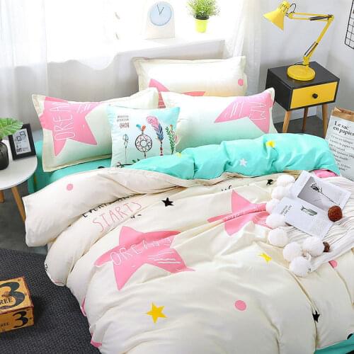 2021 New Bedding Set with Sheet Plaid Duvet Cover Flower Printed Size Single Full Queen King Quilt Covers Bed Linen Bedclothes