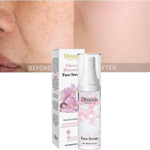 30ML Serum Sakura Essence Anti Aging Hyaluronic Acid Pure Whitening Vitamin C Moisturizing Essence Face Cream Skin Care
