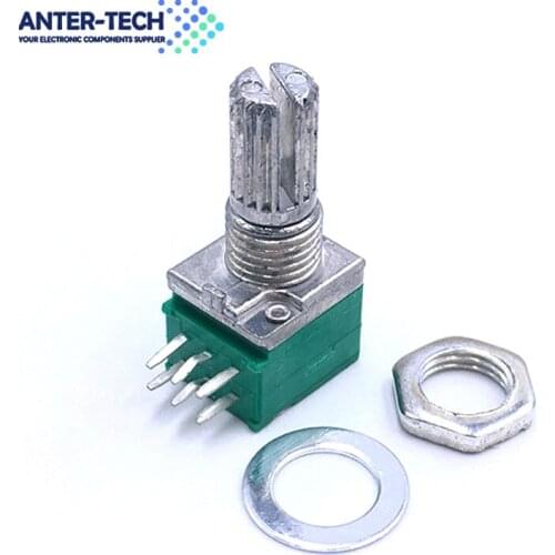 5PCS RK097G Double potentiometer B5K/10K/20K/50K/100K 6PIN Audio amplifier