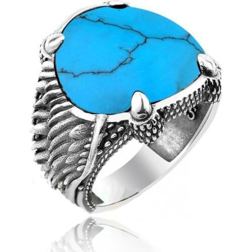 925 Silver Ottoman Rings for Men Resurrection Ertugrul Rings for Man