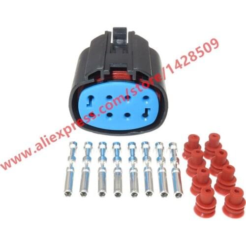 10 Sets 8 Pin Automotive Waterproof Wiring Cable Connector Female Plug With Terminals And Seals 4-1437710-6