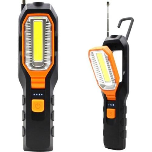 COB LED Work Light Magnetic Inspection Lamp Hand Torch USB Rechargeable For Emergencies Repair Lighting Tent Light