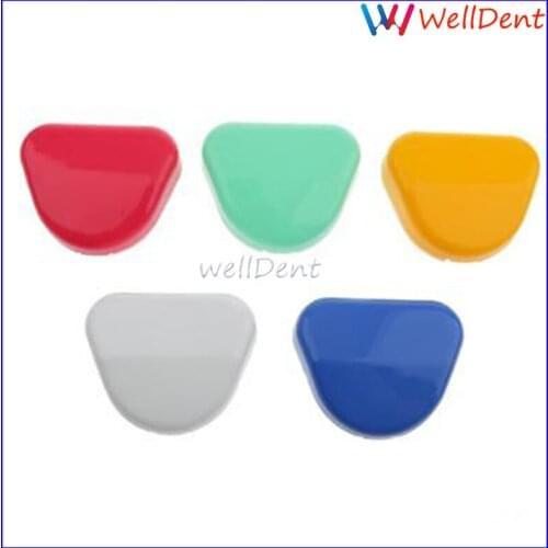 5pcs Dental Denture Storage Box Holder Box Storage Box Dental Tools Dental Materials Dental Instrument