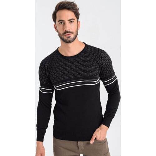 Heyss O Neck Male Knitwear Sweater