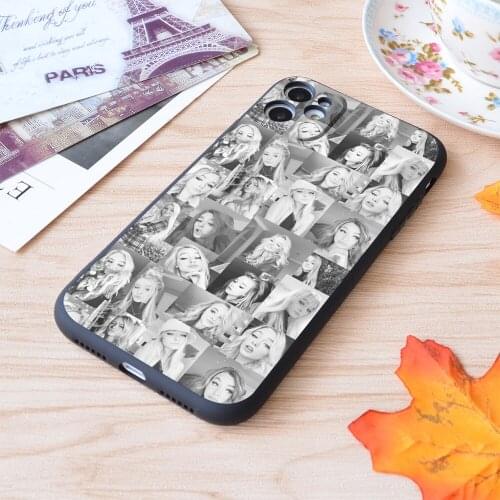 For iPhone Zoe Laverne Collage Print Soft Matt Apple iPhone Case