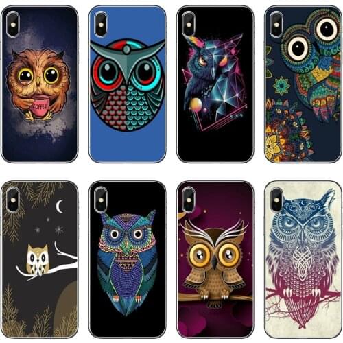 Lovely Animal Owl Transparent Phone Case For iPhone 12 11 Pro Max Mini XS Max XR X 8 7 Plus 6 6S Plus 5 5S SE 2020