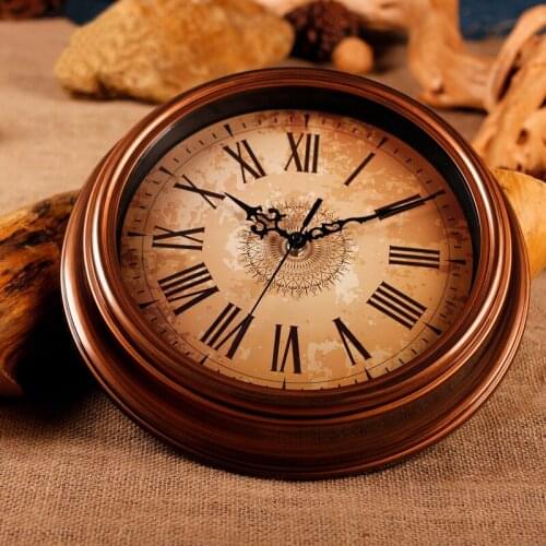 Roman Digital Wall Clock Retro/Large Antique Needle/Quartz wall clock Vintage/Silent Home Decor Wall Watch Single Side 2018