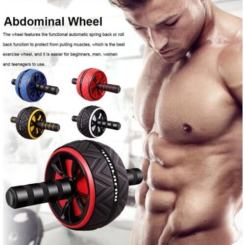 Ab Roller No Noise Abdominal Wheel Ab Roller Stretch Trainer For Arm Waist Leg Exercise Gym Fitness Equipment