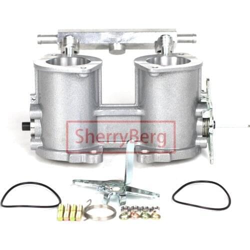 SherryBerg 40MM 40IDF TBS Throttle Bodies For Jenvey IDF Style Carb 84mm Height TFP40I 40mm Rep. Weber & Dellorto W Fuel Rail