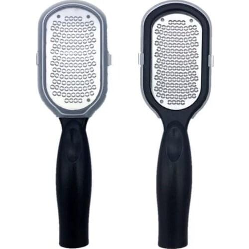 Pedicure Foot File Callus Remover Stainless Steel Foot Scraper Portable Rasp Colossal Foot Grater Scrubber Pro for Wet Dry Feet