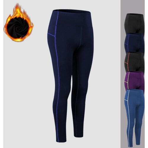 Women Long Johns Thermo Thermal Underwear Bottoms Cashmere Thick Velvet Plush High Waist Pants Female Fitness Legging Jegging