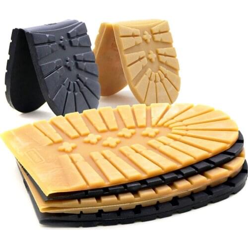 Thicken Rubber Shoe Soles for Men Leather Business Shoes Heel Sole Non-slip Repair DIY Replacement Outsoles Black Yellow Mat Pad