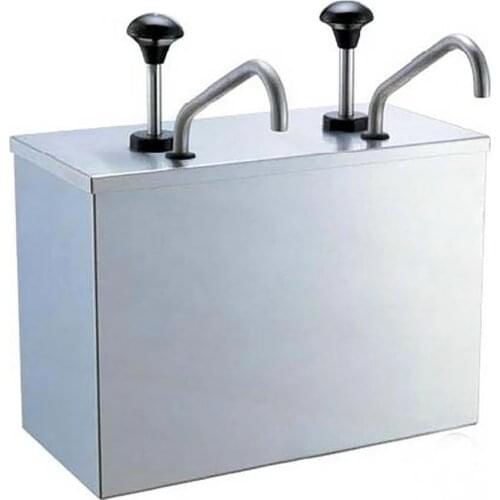 1Bucket 2 Bucket 3 Bucket Sauce Dispenser Pump Squeeze Condiment Dispensing Stainless Steel