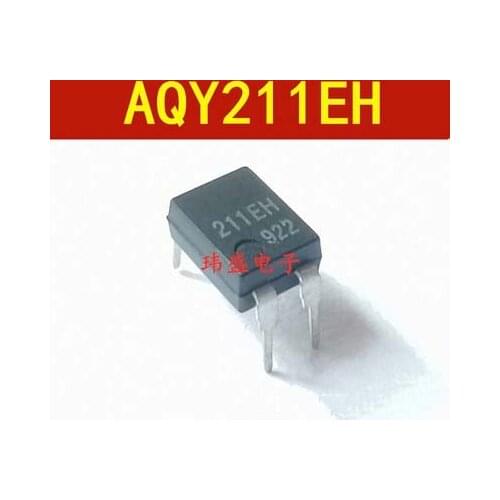 10pcs/Lot AQY211EHAX AQY211EH 211EH DIP-4 SMD-4 PHOTOMOS RELAY In Stock