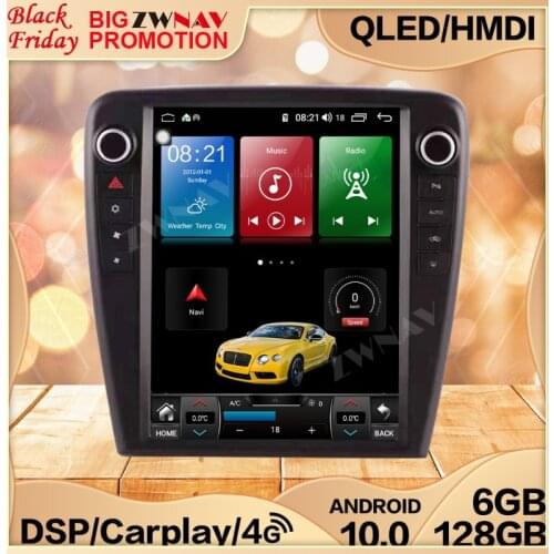 6+128G Carplay Tesla IPS Screen For Jaguar XJ XJL 2010 2011 2012 2013 2014 2015 2016 2017 2018 GPS Navi Auto Radio Recorder Head