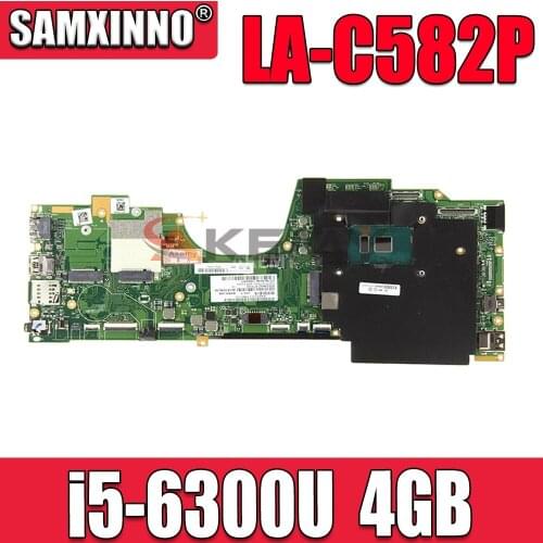 AIZS3 LA-C582P For Lenovo ThinkPad YOGA260 YOGA 260 laptop motherboard FRU 00NY985 CPU i5-6300U 4GB RAM 100% test work