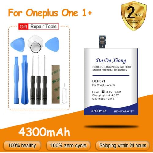 Free shipping 4300mAh BLP571 Battery for Oneplus One Smartphone one plus one 1+ Replacement batteria + free tools