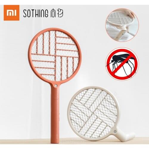 Xiaomi Sothing Electric Mosquito Swat USB Rechargeable LED Light Portable Collapsible Fly Mosquito Zapper Swatter Killer