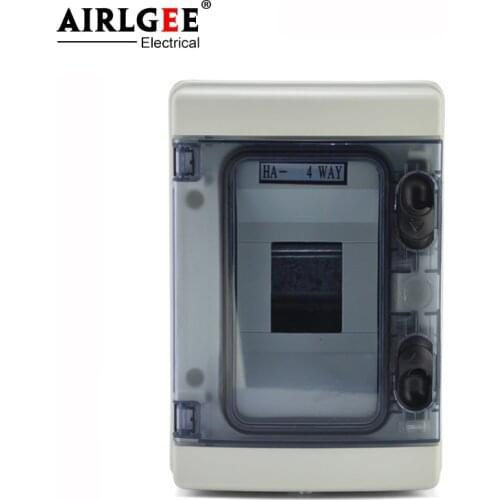 HA-4 way IP65 waterproof 140 * 210 * 100mm ABS / PC plastic distribution box home switch box project installation power box
