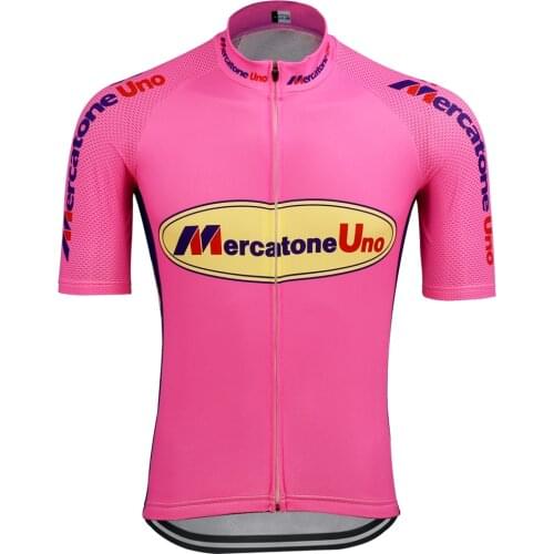 Classic Mens Cycling Jersey 2020 Bicycle Clothing Pink cycling clothes ciclismo MTB Jersey short sleeve bike clothing Triathlon