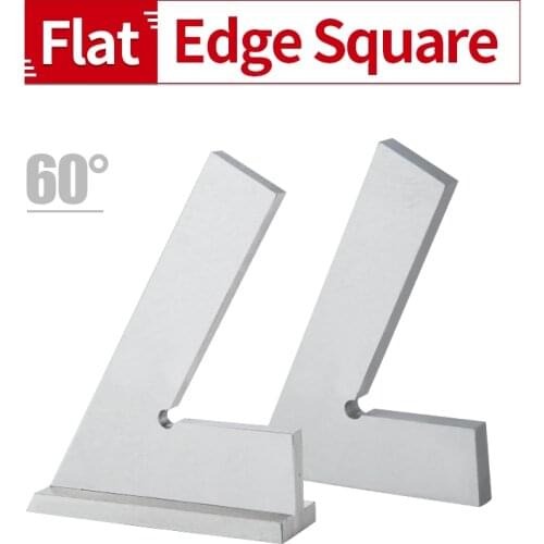 Flat Edge Square 60 Degree Carbon Steel Angle Ruler With Seat Protractor Mechanical Ruler Oblique Angle Measuring Cutting Tools