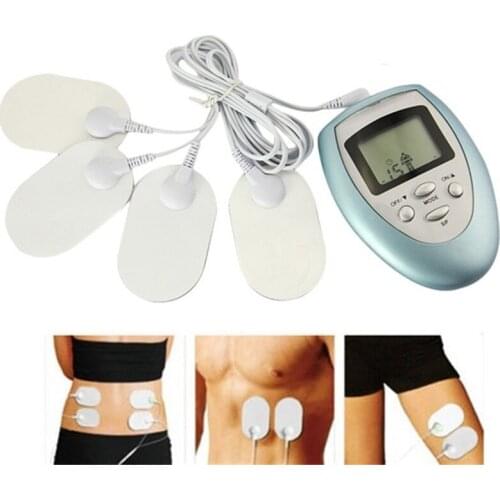 4 Pads Full Body Massager Slimming Electric Slim Pulse Muscle Relax Fat Burner Electrical Stimulation Muscle Weight Loss Fitness