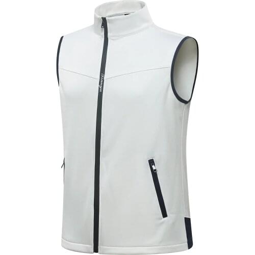 Men Winter Golf Apparel Sleeveless Vest Jackets For Men Windproof Zipper Waistcoat Windbreaker Golf Clothing D0654