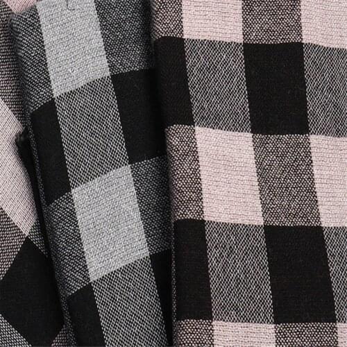 New fashion silk wool modal blend women plaid thin scarfs shawl pashmina 97x170cm red 3color