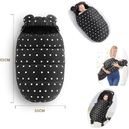 New brand Newborn silkworm cocoon sleeping bag Winter mother holding blanket baby stroller accessories foormuff crib quilt