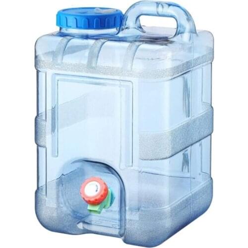 Outdoor Large Capacity Water Bucket Barrel Portable Tank Container with Faucet
