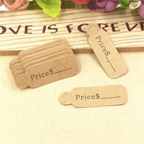 100Pcs Kraft Handmade Gift Hang Tag Jewelry Accessories Price Labels Fruit/Coffe/Food /Garment/Keepsake Hang Tags
