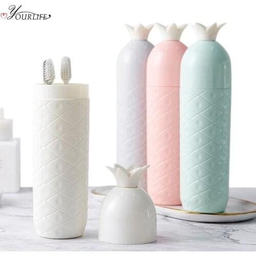 OYOURLIFE Portable Travel Toothbrush Case Outdoor Toothbrush Toothpaste Dust-proof Protect Cover Bathroom Tooth Brush Box
