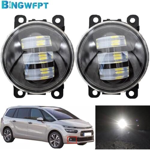 Fog Lamp Assembly Daytime Running Light Fog Light H11 LED 12V Headlights For Citroen C4 Coupe Hatchback Picasso 2004-2015
