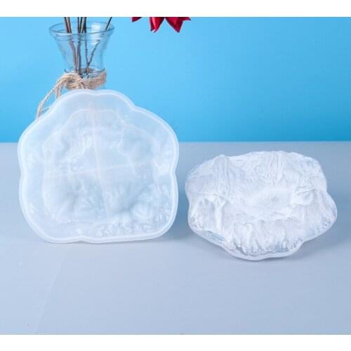 Transparent Silicone Mould Dried Flower Resin Decorative Craft DIY Snow Mountain Ashtray Mold epoxy resin molds for jewrly