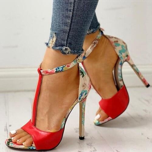 SHEBUYER Women's Shoes With A Strap
