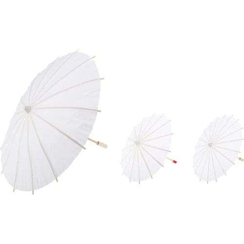 Party Supplies Mini Paper Parasol Umbrellas Blank Paper Umbrellas DIY Creative Craft Umbrella Graffiti Kids Toys