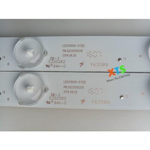 3 pieces LED backlight strip for 32PAL535 LE32B310N LED315D10-07(B) 30331510219 LED315D10-ZC14-07(A) 30331510213 10LEDs 635mm