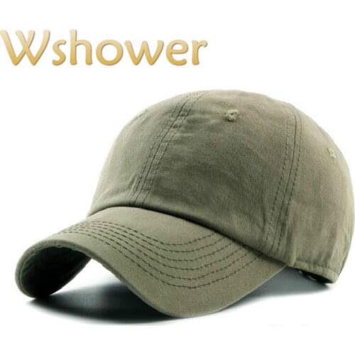 Which in shower high quality washed plain baseball cap women men solid color cotton snapback hat outdoor casual sun hat bone