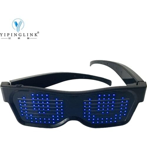 Top quality Bluetooth USB charge trending LED glasses electronic light birthday decoration gift for kids Children