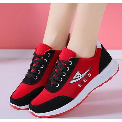 Womens Non-slip Sports Shoes Women New Thick Sole Running Casual Shoe Breathable Mesh Ladies Vulcanize Shoes Zapatillas Mujer