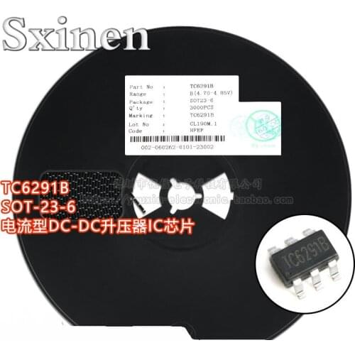 5PCS TC6291B SOT-23-6 Current Type DC-DC Booster IC Chip