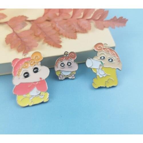10pcs Cartoon Characters Enamel Charms Metal Baby Bottle Animal Charms For Keychains Earring DIY Jewelry Making Handmade Craft