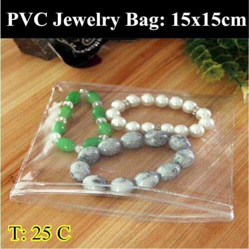 100pcs/lot 15cm*15cm 250micron High Quality Zipper Plastic Jewelry Bag,Resealable Retail Bages,Jewelry/Rings/Earrings Bags