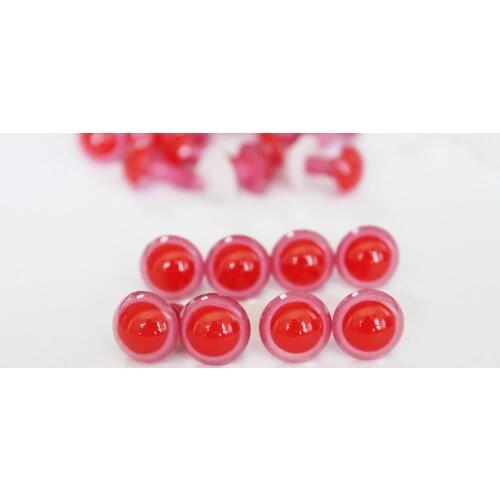 200pcs 12mm round red pink animal safety eyes + washer for plush felt ppet findings