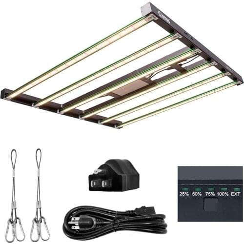 Hydroponic indoor greenhouse Lucius6 600W led 2.7umol full spectrum led grow light for plants